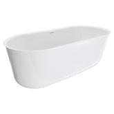 Windsor Freestanding Acrylic Bath with Overflow, 1700mm